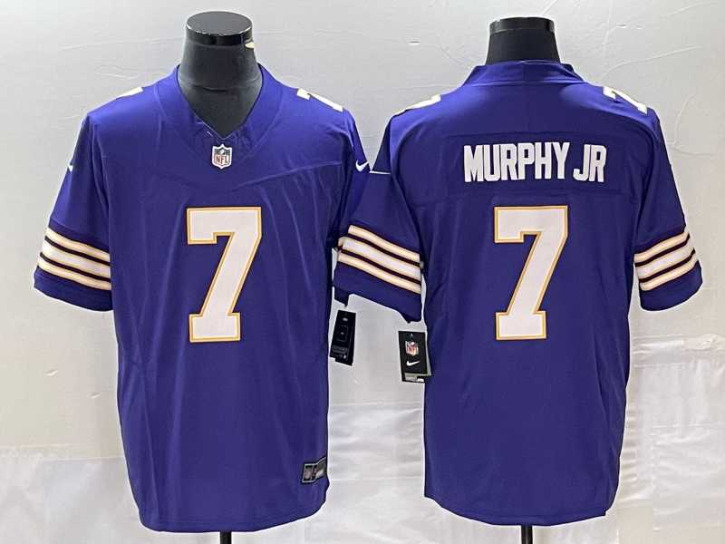 Men%27s Minnesota Vikings #7 Byron Murphy Jr Purple 2023 FUSE Vapor Limited Throwback Stitched Jersey->miami dolphins->NFL Jersey